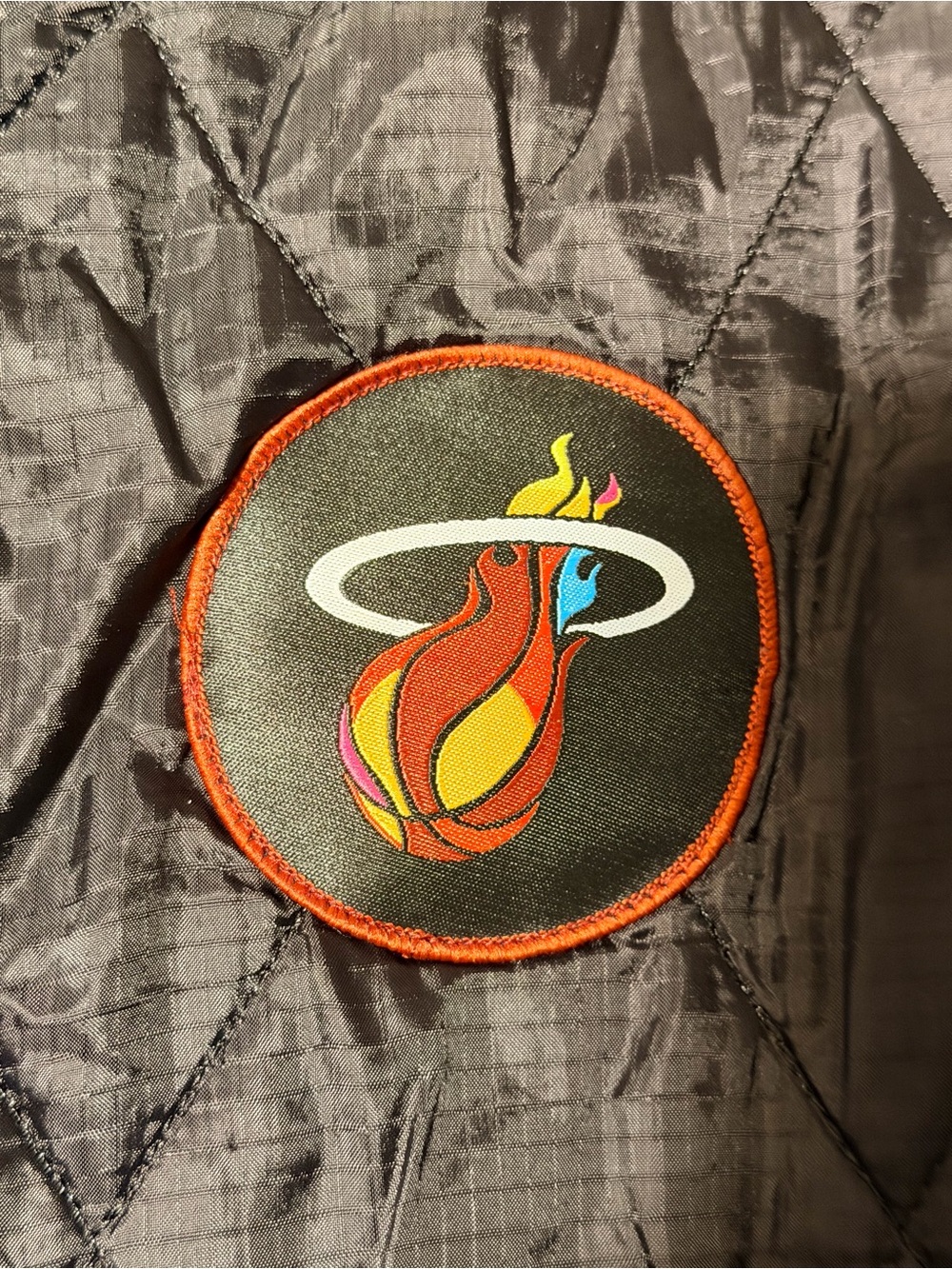 Sportique Miami Heat Quilted Lightweight Bomber - Picture 5 of 8